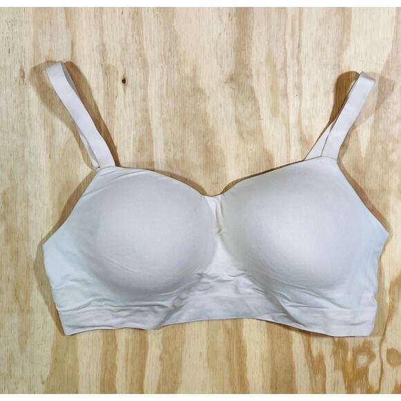 Truekind 2XL Wireless Everyday Bralette Nude Beige Stretch Comfort Plus Size Bra - Picture 1 of 7